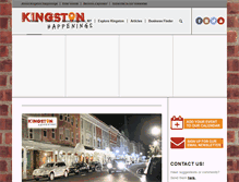 Tablet Screenshot of kingstonhappenings.org